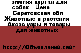 зимняя куртка для собак › Цена ­ 600 - Саратовская обл. Животные и растения » Аксесcуары и товары для животных   
